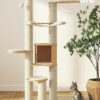 Multi-platform Solid Wood Cat Tree