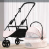 Foldable 3-Color Cat Stroller Pet Carrier With Wheels