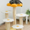 Five-Tier Yellow Flower Cat Tree